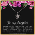 Daughter Necklace Gift for Daughter Jewelry from Mom Dad Daughter Birthday Gift for Christmas Meaningful Gift, 14kt Gold Sterling Silver
