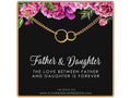 Double Circle Bracelet The Love Between Father and Daughter is Forever