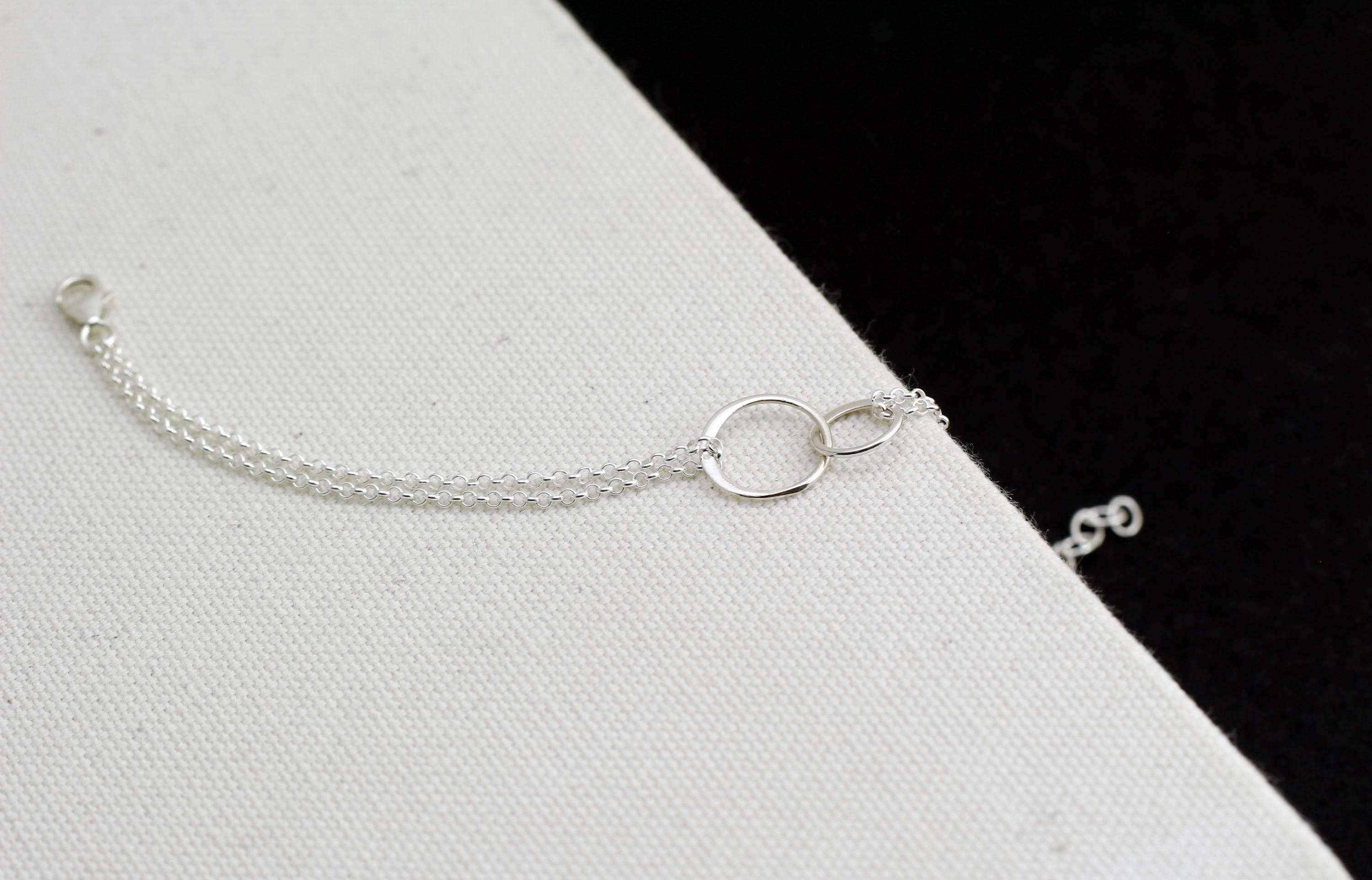 Double Circle Bracelet The Love Between Father and Daughter is Forever