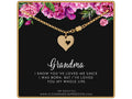 14k Gold Filled Grandma Heart Bracelet Nana Gift Magnetic Clasp Hypoallergenic 7 Inch Family Love Appreciation