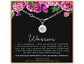 Silver North Star Bracelet: Diamond Warrior Survivor Gift