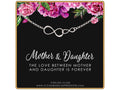 Sterling Silver Mother Daughter Necklace: Infinity Charm Jewelry