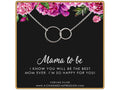 Sterling Silver Connected Circles Necklace - New Mom Gift