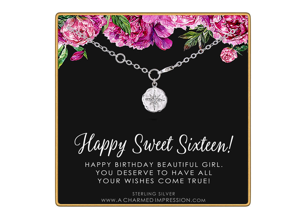 CZ Starburst Bracelet Sweet 16 Birthday Gift Adjustable Wrist Sterling Silver 14k Gold Fill Option Hypoallergenic Teen Sparkle