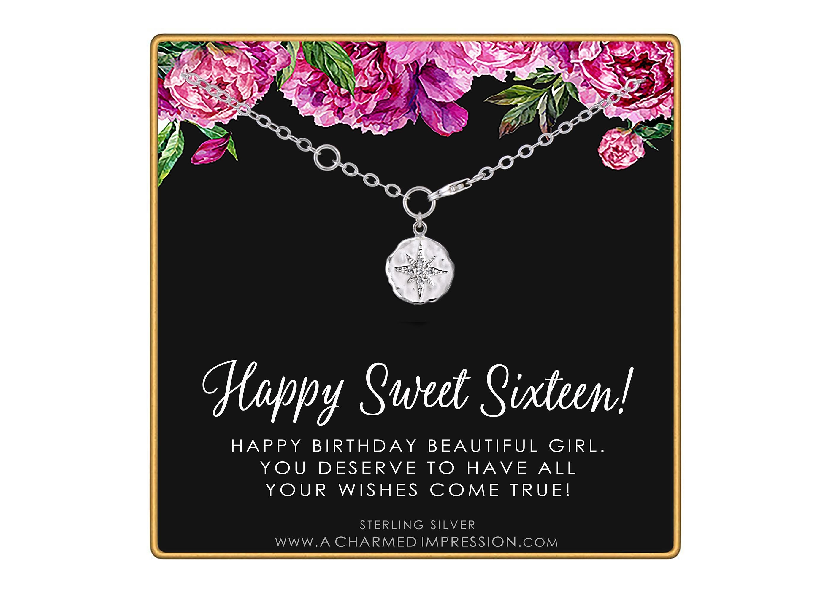 CZ Starburst Bracelet Sweet 16 Birthday Gift Adjustable Wrist Sterling Silver 14k Gold Fill Option Hypoallergenic Teen Sparkle
