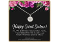 CZ Starburst Necklace Silver Gold - Sweet 16 Birthday Gift