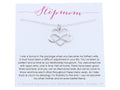 Sterling Silver Infinity Heart Necklace Stepmom Gift Eternal Blended Family Love Adjustable Chain Birthday Anniversary Mom