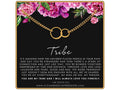 Interlocking Circles Bracelet Tribe Gift Women Support Strength Sterling Silver 14k Gold Fill Hypoallergenic Adjustable