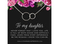 Sterling Silver Eternity Circle Necklace - Daughter Gift from Mom