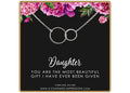 Sterling Silver Eternity Circles Necklace - Gift for Daughter