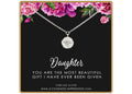 Sterling Silver Starburst Necklace: CZ Diamond Daughter Gift