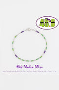 48.6 Dopey Challenge, 48.6 Magical Miles Morse Code Bracelet, Sterling Silver or 14kt Gold, Dainty Chain Bracelet, Run Like a Girl Gift