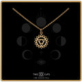Two Cups Throat Chakra Necklace  Healing Jewelry  Adjustable Length Chain