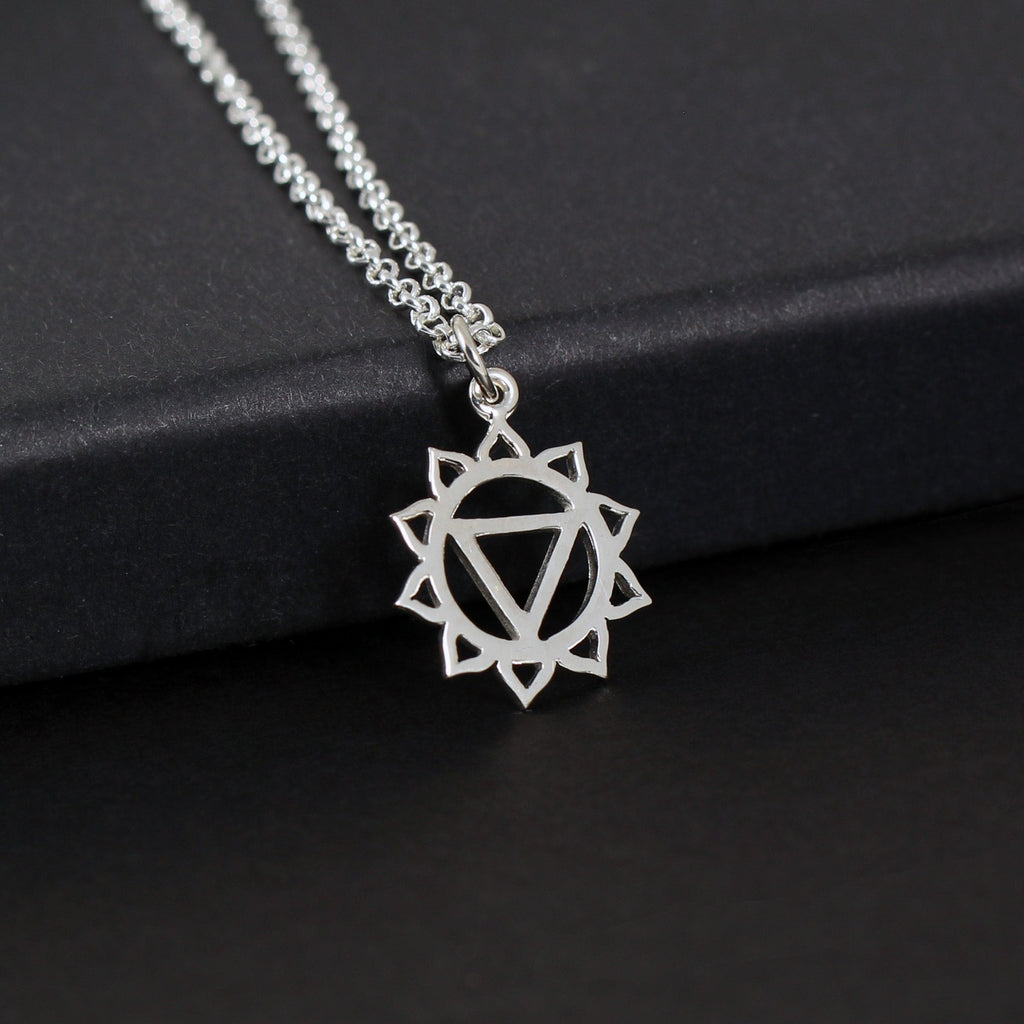 Two Cups Solar Plexus Chakra Necklace  Healing Jewelry  Adjustable Length Chain