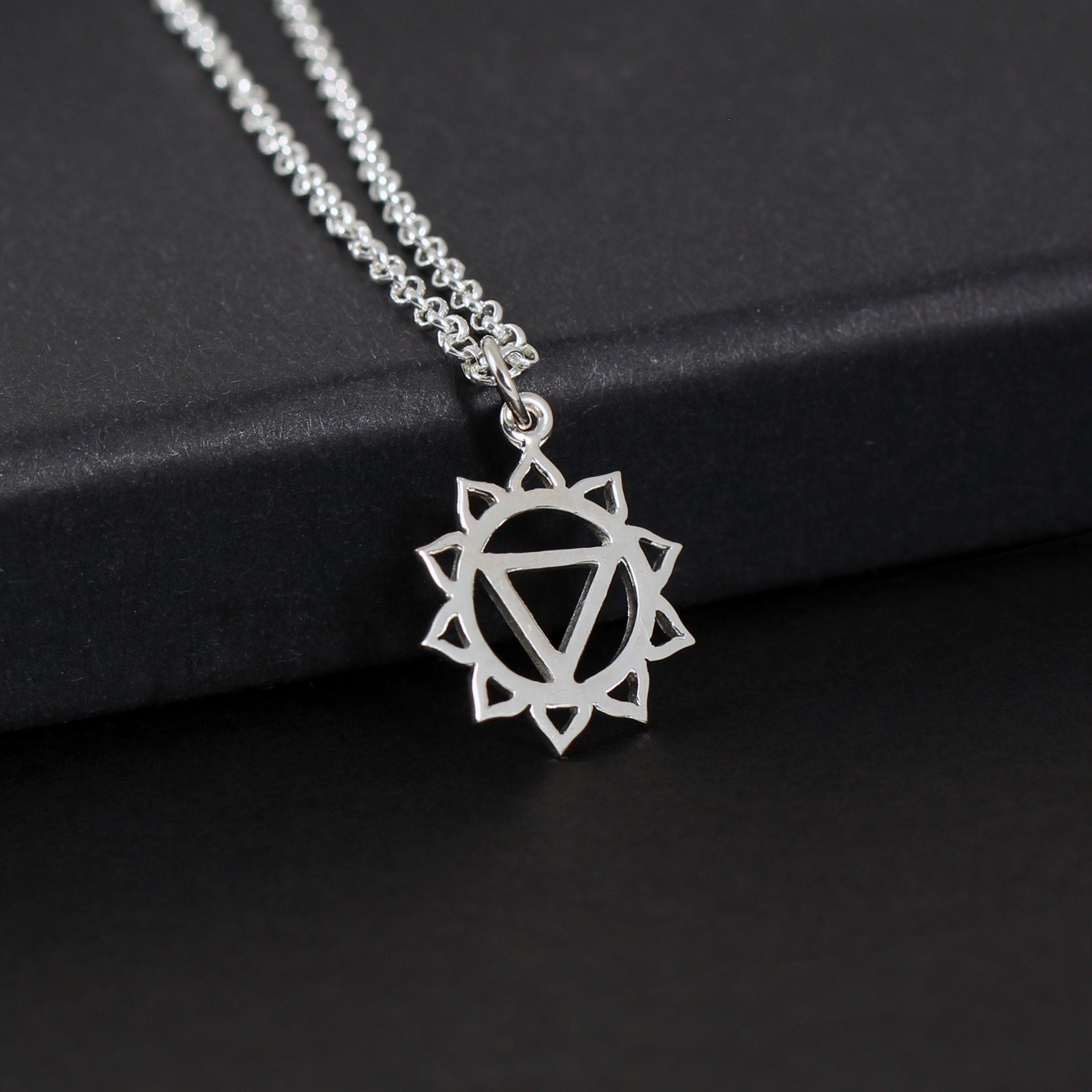 Two Cups Solar Plexus Chakra Necklace  Healing Jewelry  Adjustable Length Chain