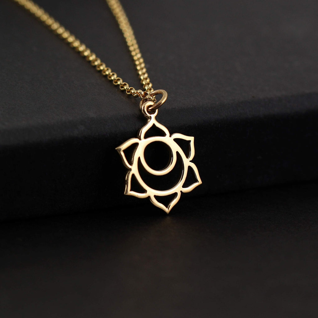 Two Cups Sacral Chakra Necklace  Healing Jewelry  Adjustable Length Chain