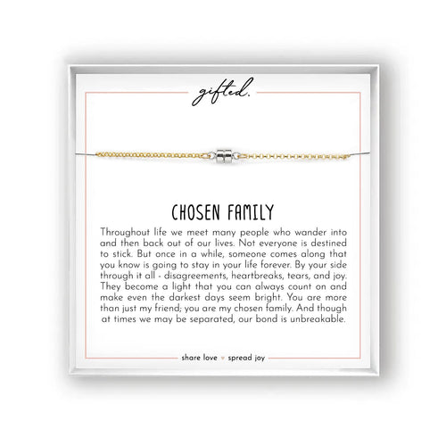 Chosen Family Gift, Minimalist Magnetic Necklace, Sterling Silver or 14k Gold, Chosen Sister, Soul Sister, Found Family