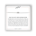 Sterling silver chain with a sterling silver magnetic clasp, on the gifted. message card.