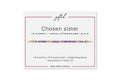 Custom Morse Code Bracelet, Chosen Sister Gift | Sister By Choice & Found Family | Hidden Message Jewelry