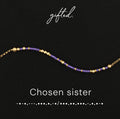 Custom Morse Code Bracelet, Chosen Sister Gift | Sister By Choice & Found Family | Hidden Message Jewelry