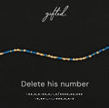 Custom Morse Code Bracelet, Delete His Number | Breakup & Empowerment Gift | Hidden Message Jewelry