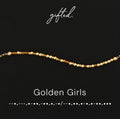 Custom Morse Code Bracelet, Golden Girls Gift | Stay Golden, Thank You For Being a Friend | Hidden Message Jewelry