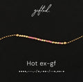 Custom Morse Code Bracelet, Hot Ex-Girlfriend | Breakup & Empowerment Gift | Hidden Message Jewelry