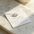 Infinity Heart Necklace - Unbiological Daughter Gift