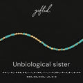 Custom Morse Code Bracelet, Unbiological Sister | Best Friend & Chosen Family | Hidden Message Jewelry
