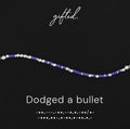 Custom Morse Code Bracelet, Dodged a Bullet | Breakup Humor Best Friend Gift | Hidden Message Jewelry