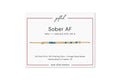 Custom Morse Code Necklace, Sober AF | Sobriety Recovery Gift | Hidden Message Jewelry