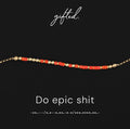Custom Morse Code Bracelet, Do Epic Shit | Funny College Grad, New Job & Adventure Gift | Hidden Message Jewelry