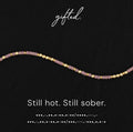 Custom Morse Code Bracelet, Still Hot Still Sober | Sobriety Recovery Gift | Hidden Message Jewelry