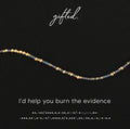 I'd Help You Bury The Body Morse Code Bracelet in 14K Gold filled or Sterling Silver, Hidden Message Bracelet for Best Friend