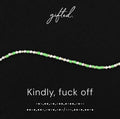 SEO - Custom Morse Code Bracelet, Kindly Fuck Off | Funny Self Care Gift | Hidden Message Jewelry