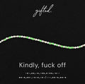 Custom Morse Code Bracelet, Kindly Fuck Off | Funny Self Care Gift | Hidden Message Jewelry