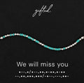 Custom Morse Code Bracelet, We Will Miss You | Retirement Gifts for Women & Going Away Gift | Hidden Message Jewelry
