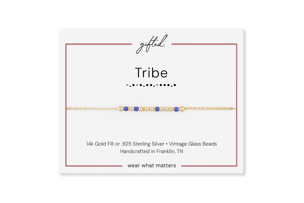 Custom Morse Code Bracelet, Tribe Gift | Chosen Family Bracelet | Hidden Message Jewelry