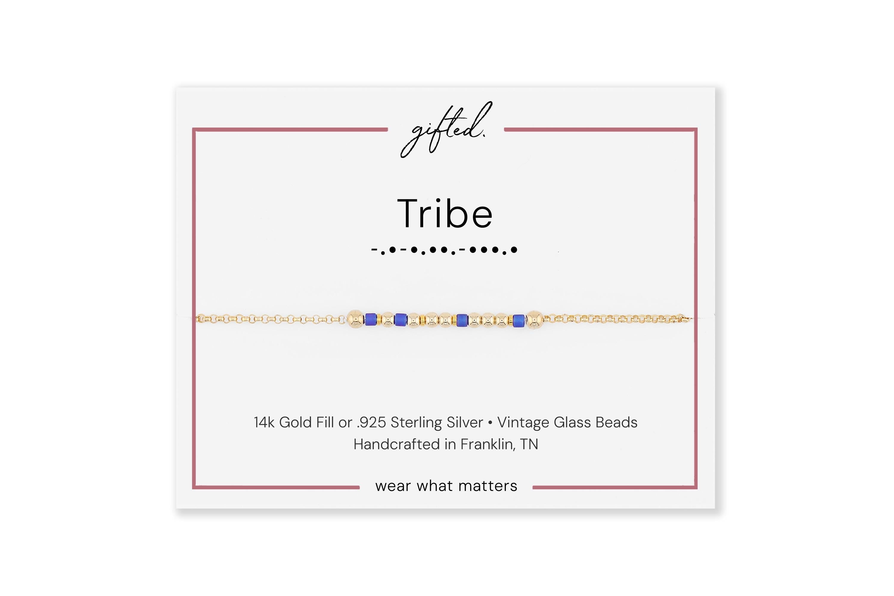 Custom Morse Code Bracelet, Tribe Gift | Chosen Family Bracelet | Hidden Message Jewelry