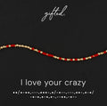 SEO - Custom Morse Code Bracelet, I Love Your Crazy | Funny Friend & Ride or Die Gift | Hidden Message Jewelry