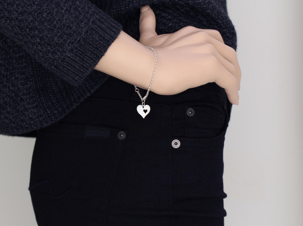 Sterling Silver Memorial Bracelet, In Loving Memory Bereavement Gift, Sympathy Jewelry for Loss of Loved One, Remembrance Keepsake