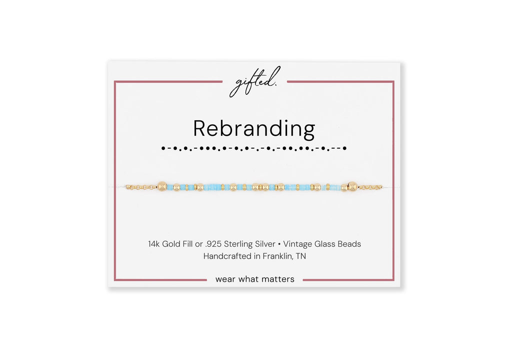 Custom Morse Code Bracelet, Rebranding | Self Empowerment & Glow Up Gift | Hidden Message Jewelry