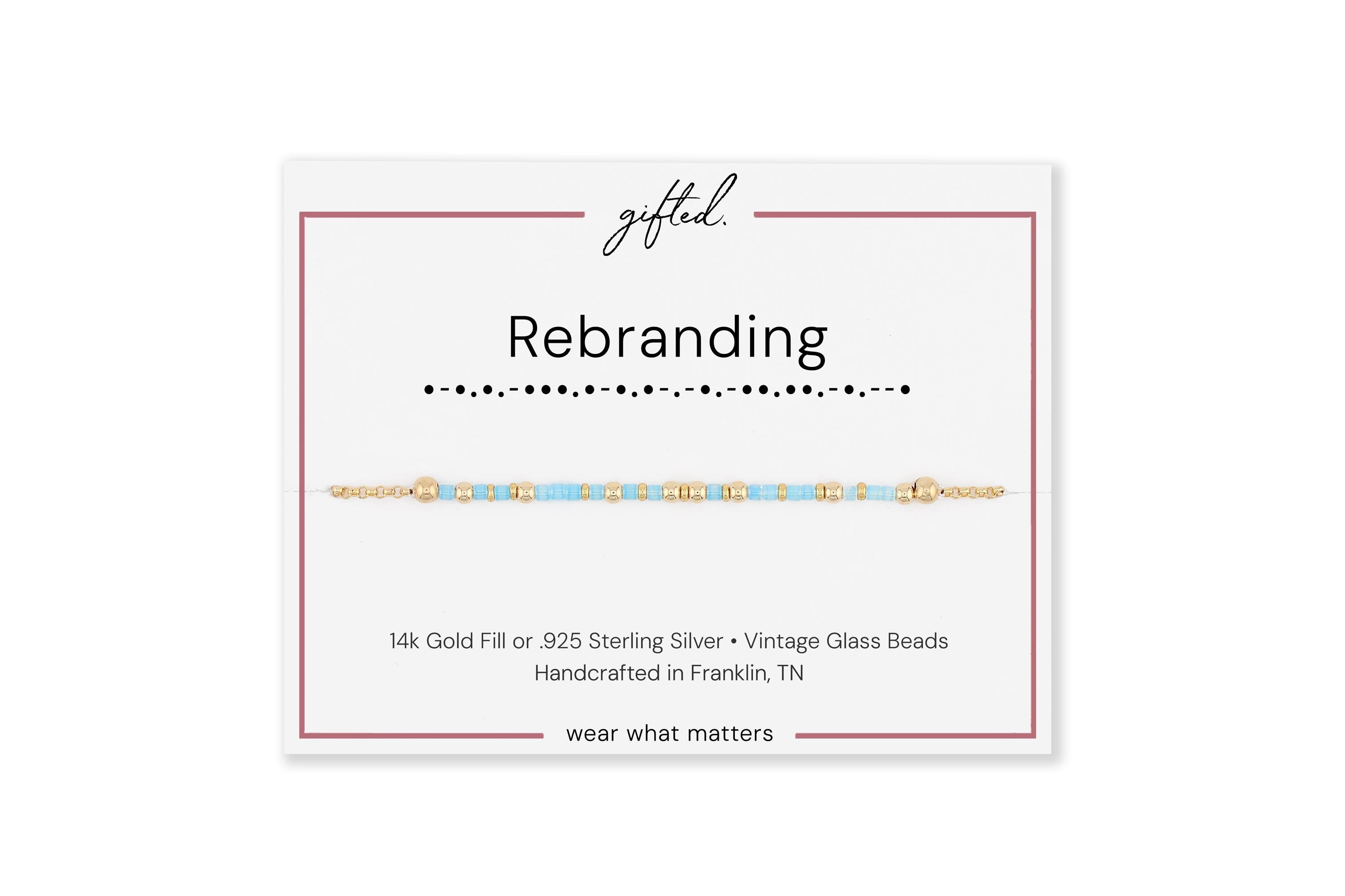 Custom Morse Code Bracelet, Rebranding | Self Empowerment & Glow Up Gift | Hidden Message Jewelry