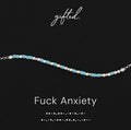 SEO - Custom Morse Code Bracelet, Fuck Anxiety | Mental Health Awareness Gift | Hidden Message Jewelry