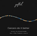 Custom Morse Code Bracelet, Cancers Do It Better | Cancer Star Sign Birthday Gift for the Crab | Hidden Message Jewelry