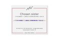Custom Morse Code Bracelet, Chosen Sister Gift | Bonus & Blended Family Gift | Hidden Message Jewelry