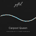 Custom Morse Code Bracelet, Carpool Queen | Funny Mom Life & Minivan Mom Gift | Hidden Message Jewelry