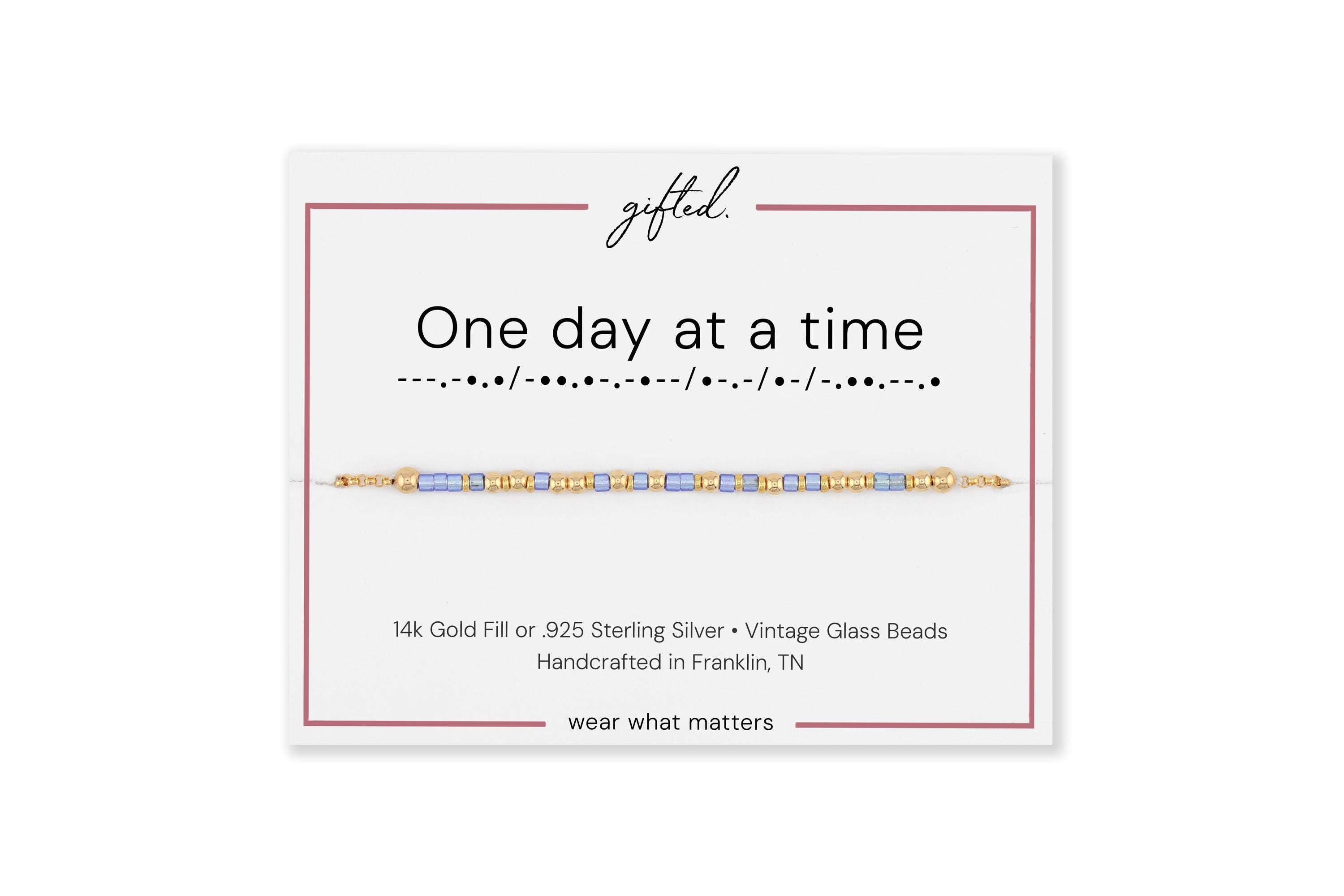 Custom Morse Code Bracelet, Sobriety Recovery Keepsake | Create Your Own Sober Milestone | Hidden Message Jewelry