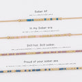Custom Morse Code Bracelet, Sobriety Recovery Keepsake | Create Your Own Sober Milestone | Hidden Message Jewelry