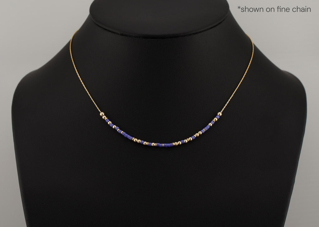 Custom Morse Code Necklace, Sober AF | Sobriety Recovery Gift | Hidden Message Jewelry